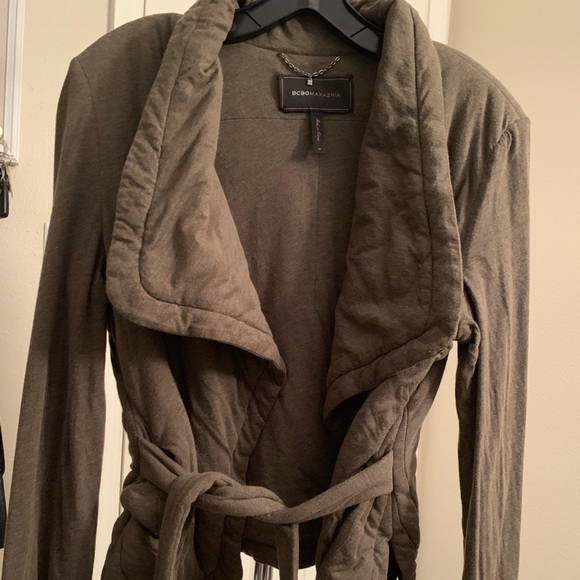 BCBGMaxAzria Sweaters - Green BCBG MAX AZRIA Wrap Jacket